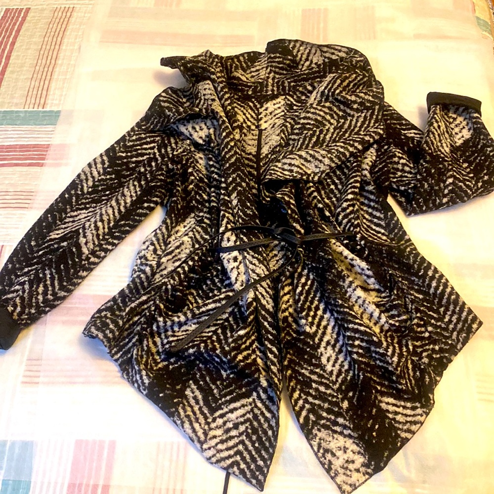 Stylish Cardigan, soft wool/cotton fabric fits size Small- Medium